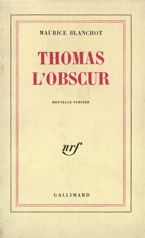 Blanchot_Thomas l'obscur